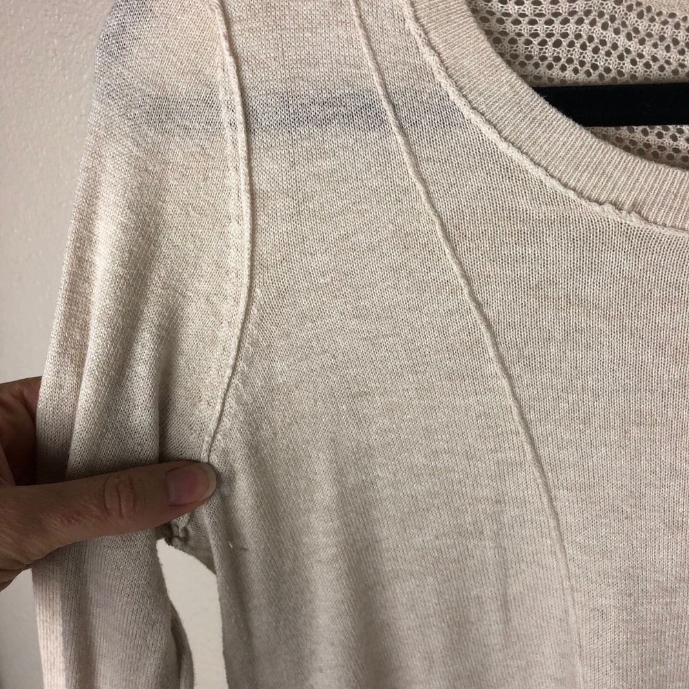 Ruby Moon Lightweight Knit Sweater w/ Exposed Seam - Picture 2 of 5